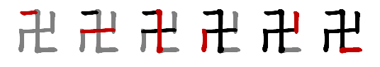 「卍」の筆順