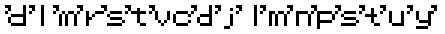 ポケモンフォント アポストロフィ付きのラテン文字小文字