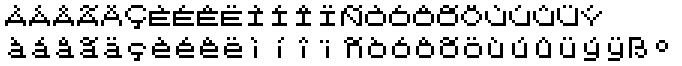 ポケモンフォント 基本字以外のラテン文字